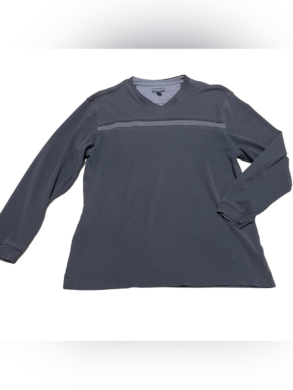 Van Heusen Men's Charcoal V-Neck Pullover Sweater